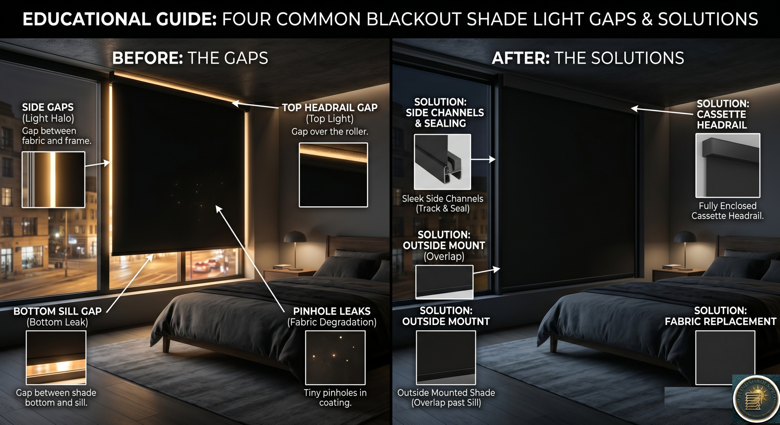 Why Is Light Coming Through the Sides of My Blackout Blinds — How to Fix Light Gaps