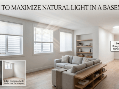Maximize Natural Light in a Basement With Blinds