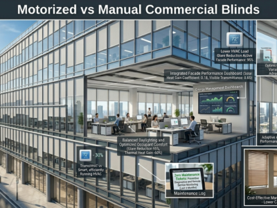 Motorized vs Manual Commercial Blinds