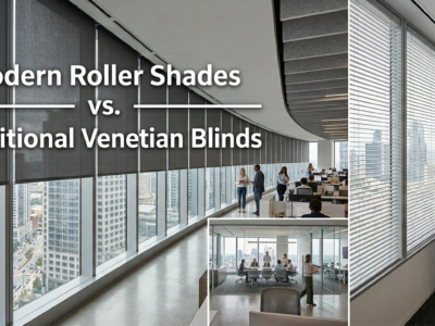 Roller Shades vs Venetian Blinds for Commercial Offices