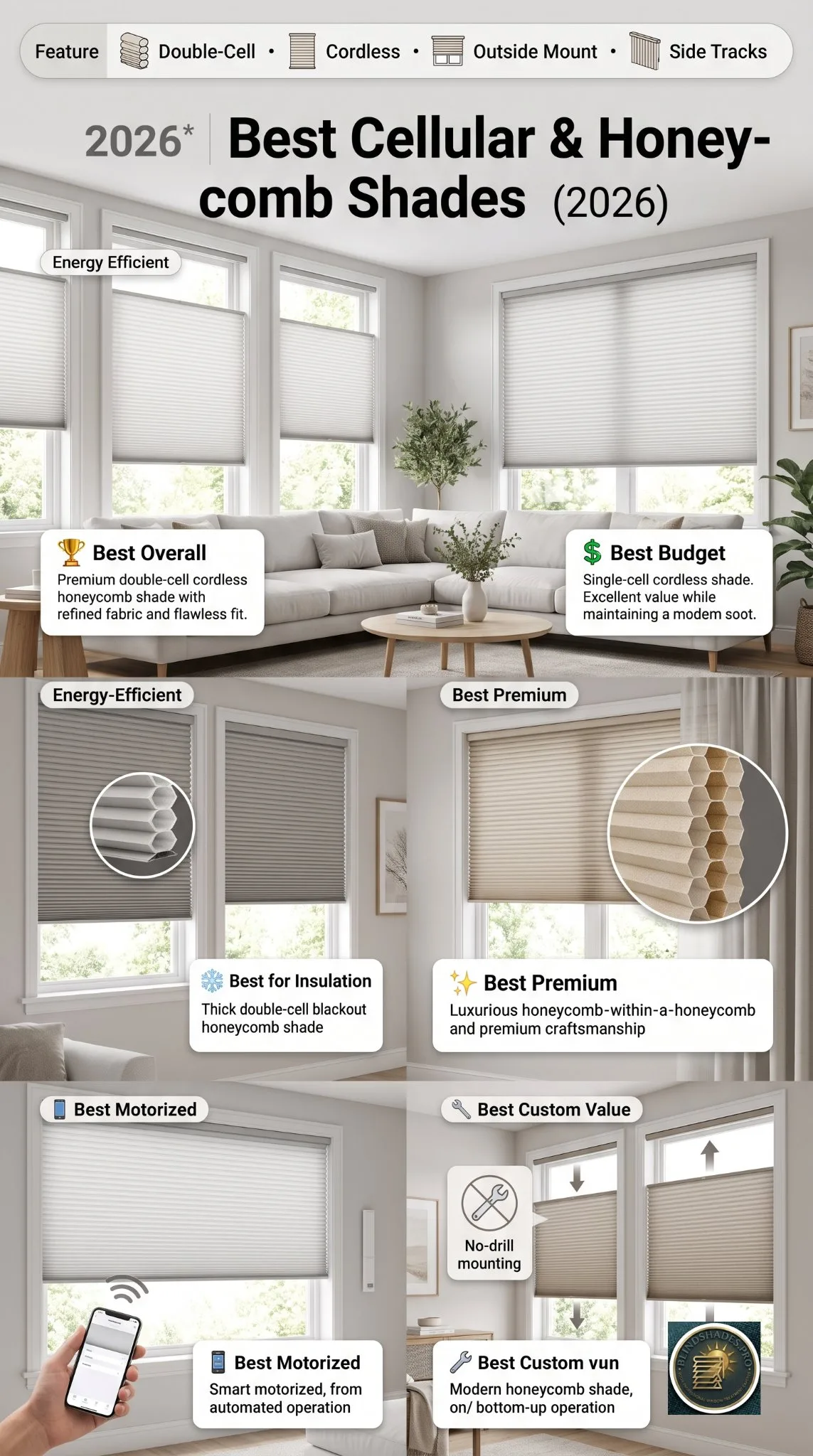Best Cellular & Honeycomb Shades (2026): The AERC Guide