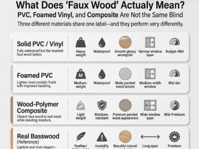 The Best Faux Wood Blinds: Water, Weight, and Width Before Brand