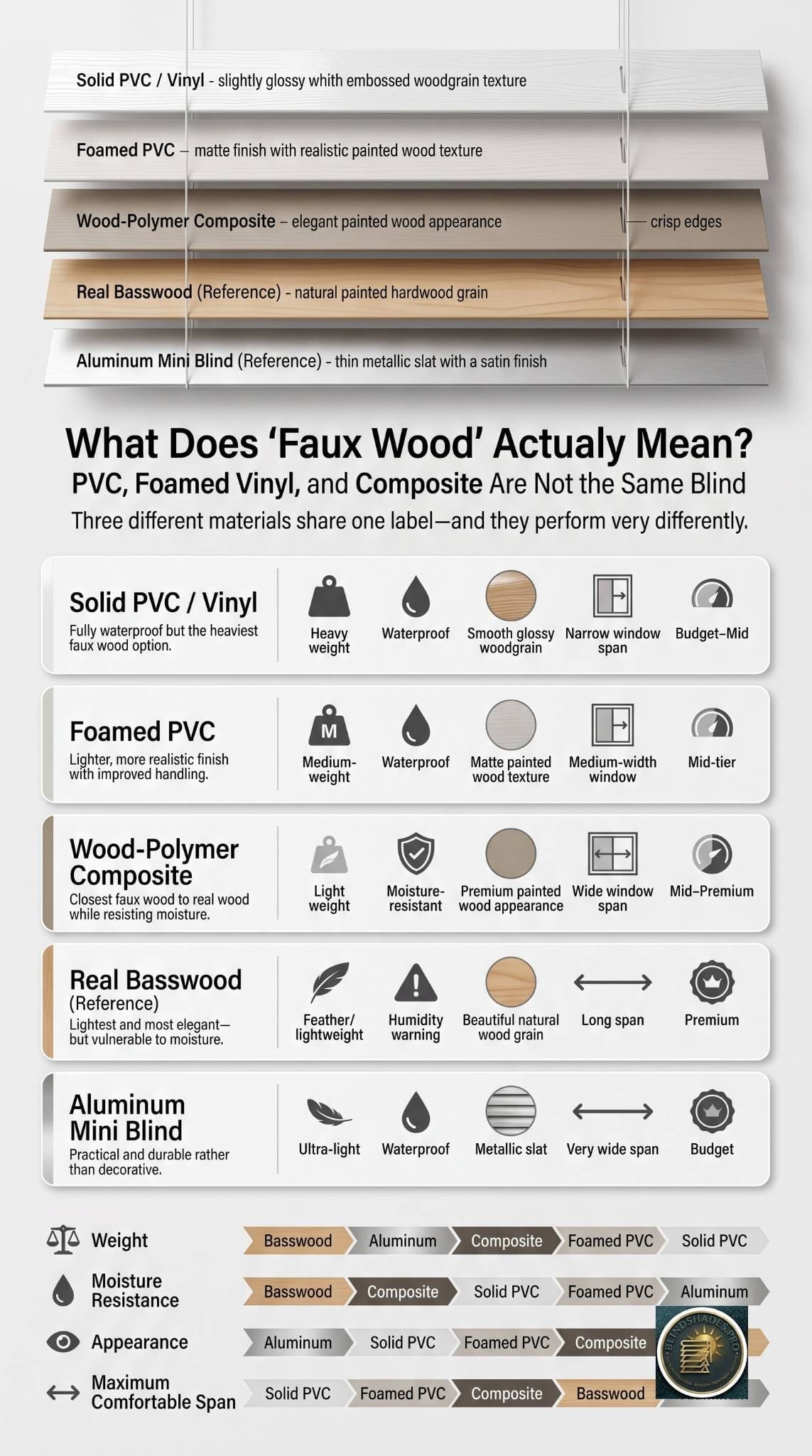 The Best Faux Wood Blinds: Water, Weight, and Width Before Brand