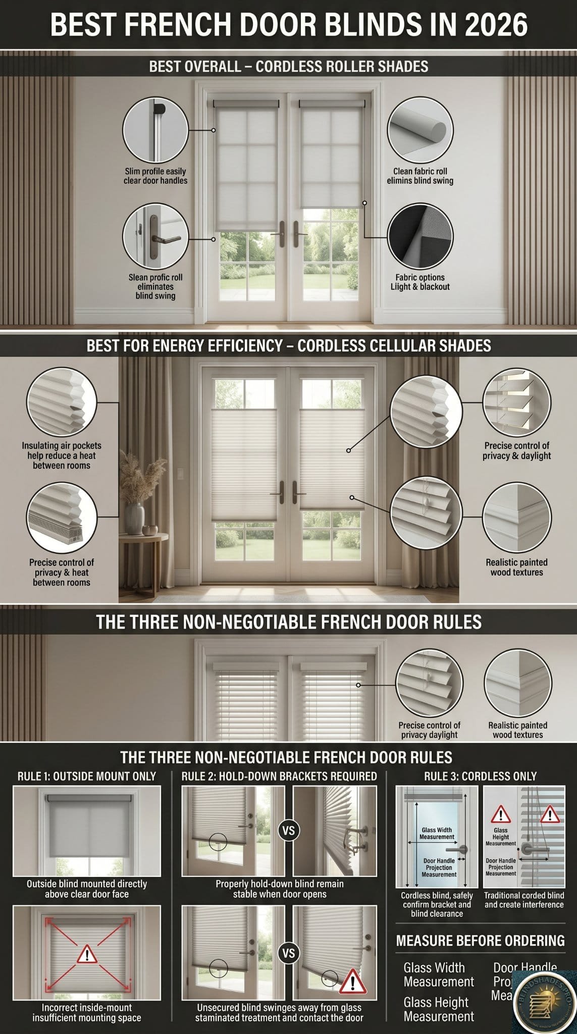 The Best French Door Blinds & Shades Buying Guide 2026