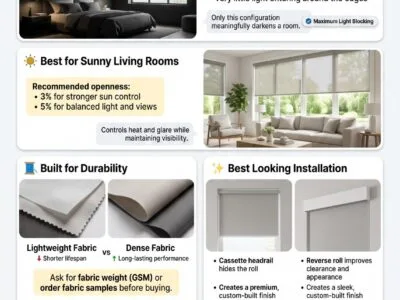 Best Roller Shades 2026: GSM, Blackout & Solar Guide
