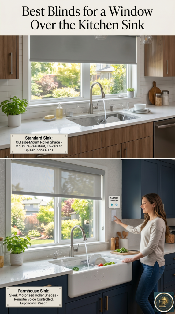 What Are the Best Blinds for a Window Over the Kitchen Sink?