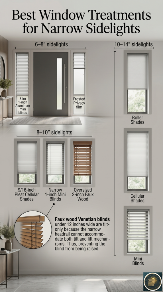 What Are the Best Window Treatments for Narrow Sidelights