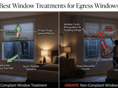 Window Treatments Work With Egress Windows