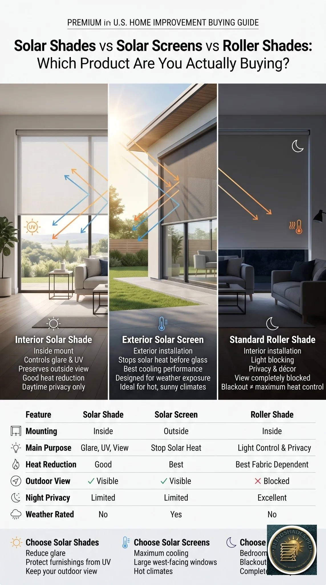 Best Solar Shades 2026: Top 5 Picks + Openness & Color