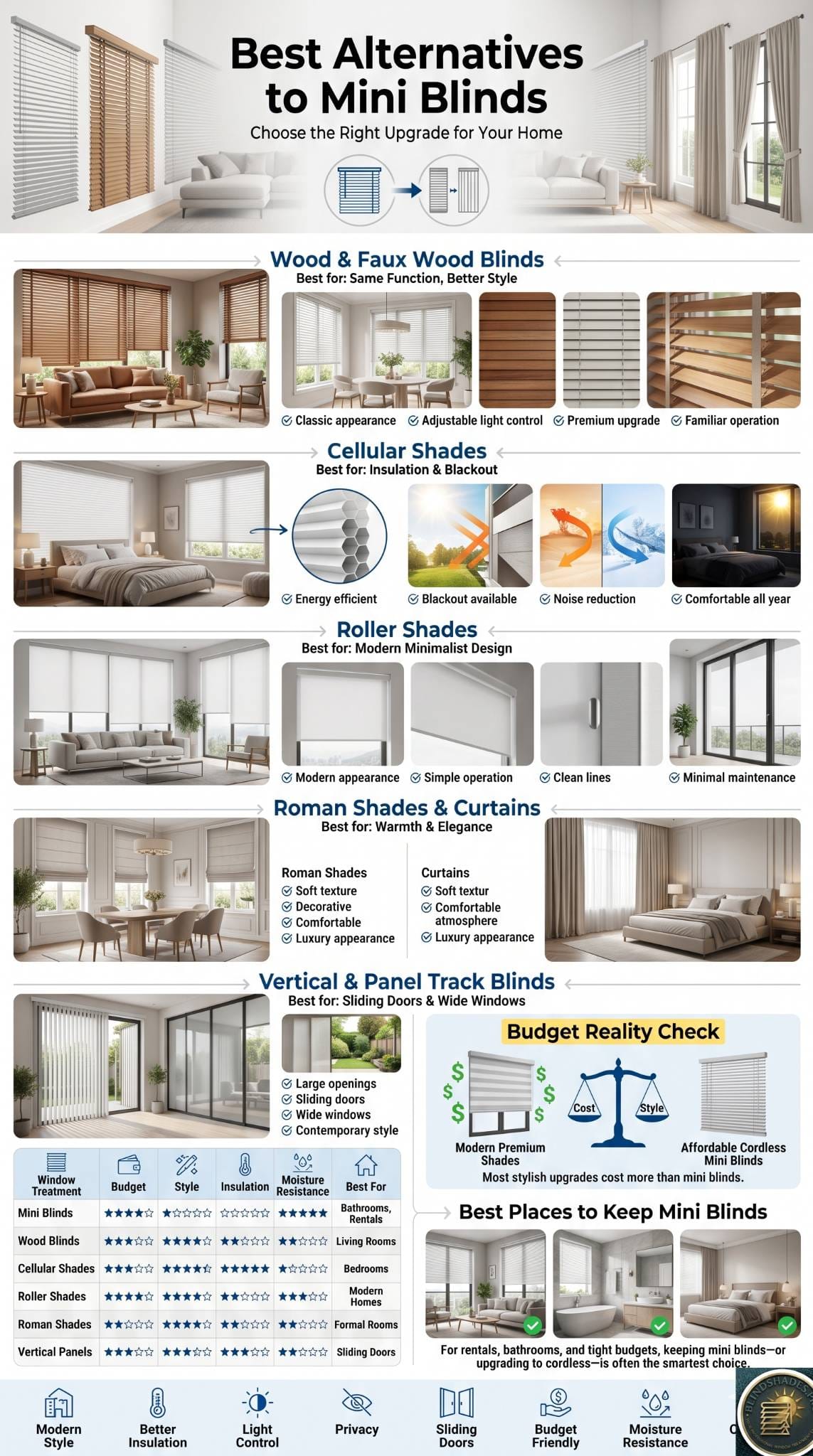 Alternatives to Mini Blinds