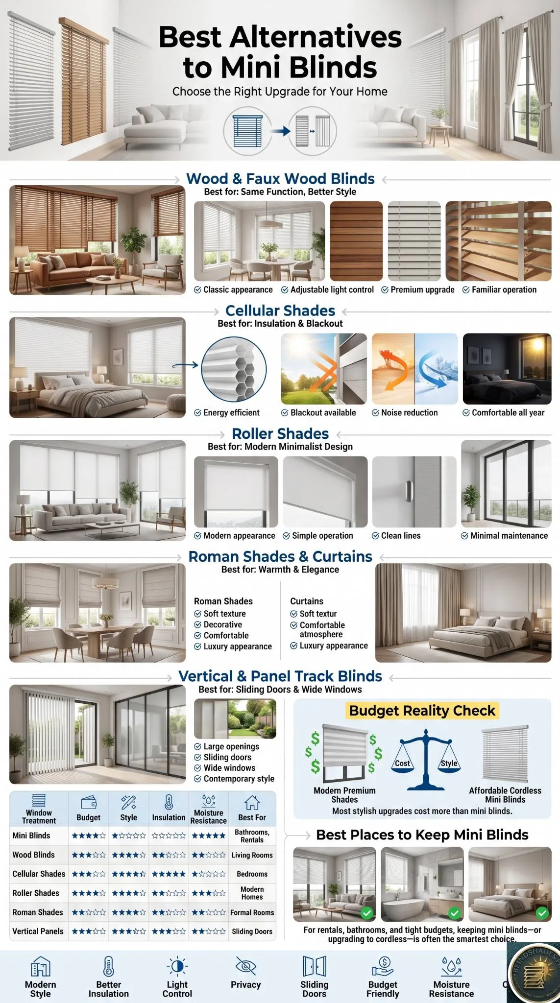 Alternatives to Mini Blinds