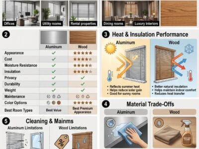 Aluminum vs Wood Venetian Blinds: Which Should You Choose