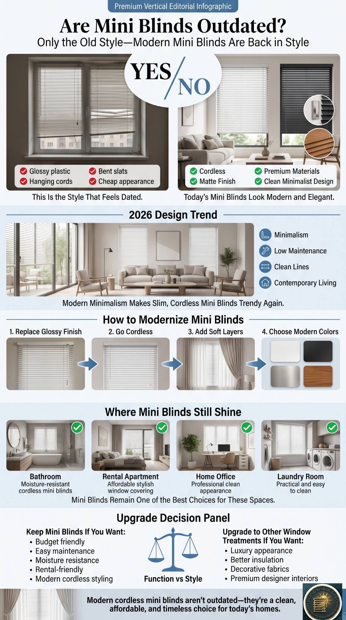 Are Mini Blinds Outdated in 2026?
