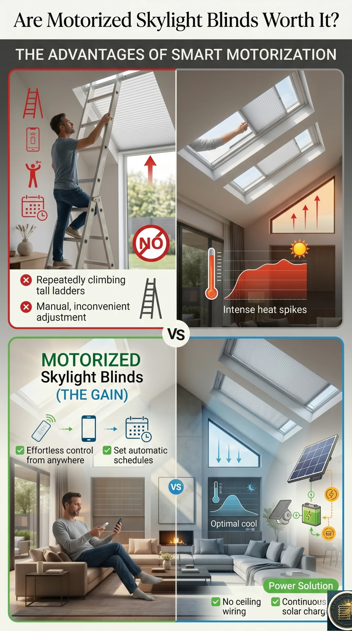 Are Motorized Skylight Blinds Worth the Cost