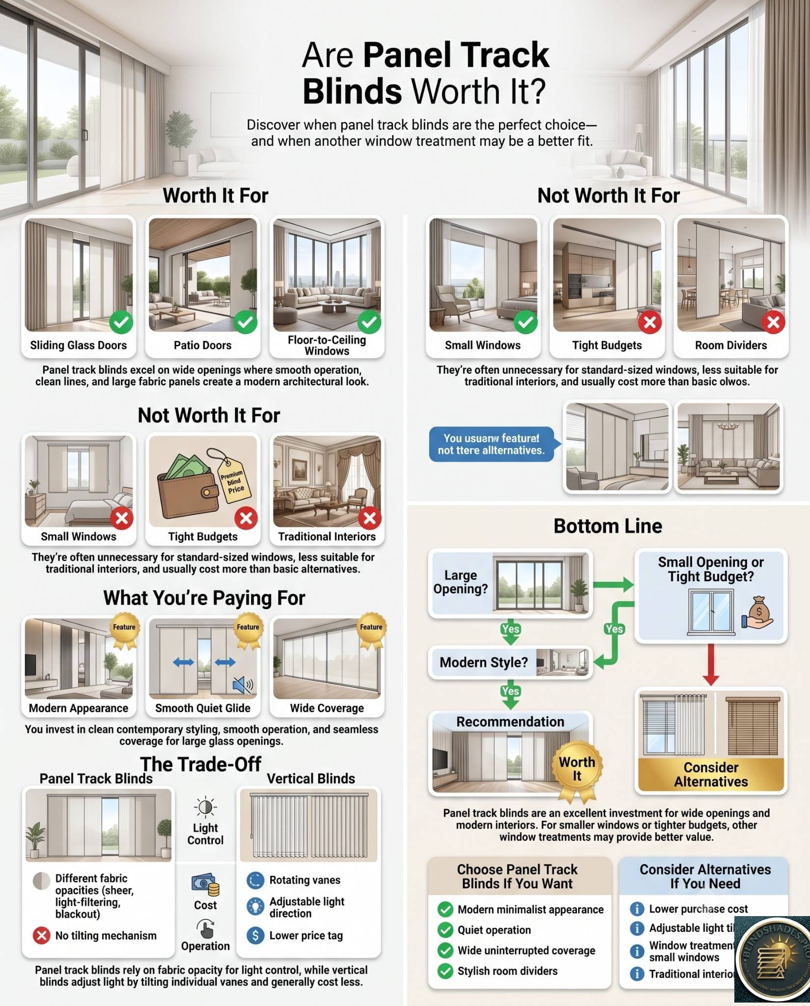 Are Panel Track Blinds Worth It?