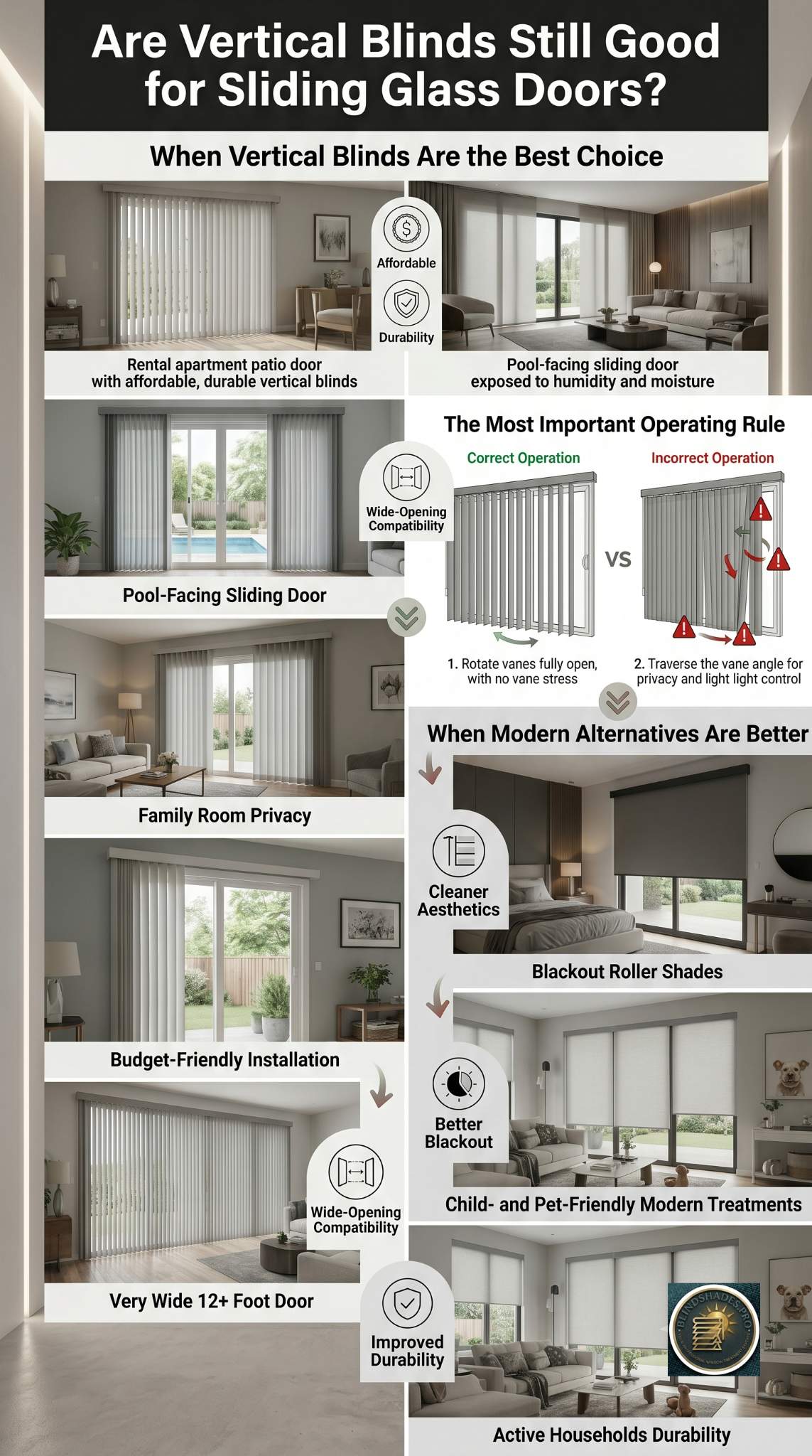 Are Vertical Blinds Still Good for Sliding Glass Doors