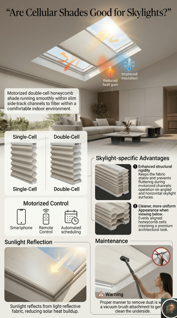 Are Cellular Shades Good for Skylights
