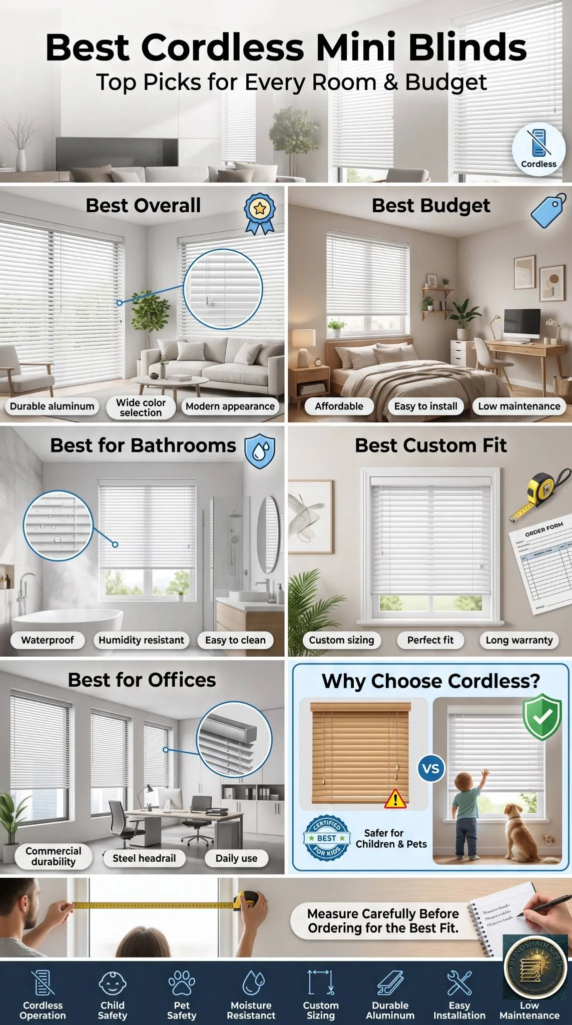 Best Cordless Mini Blinds 2026