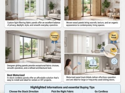 Best Panel Track Blinds for Sliding Glass Doors (2026)