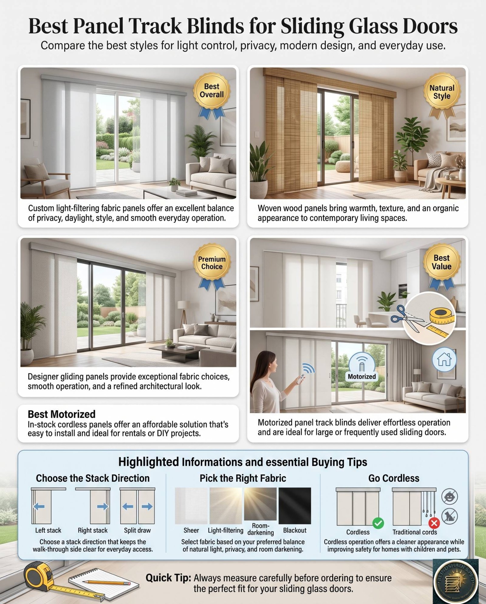 Best Panel Track Blinds for Sliding Glass Doors (2026)