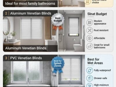 Best Venetian Blinds for Bathrooms: Top Moisture-Proof Picks