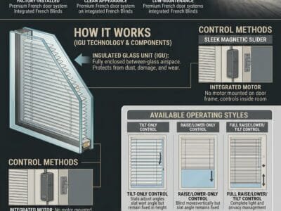 Can You Put Blinds Between French Door Glass