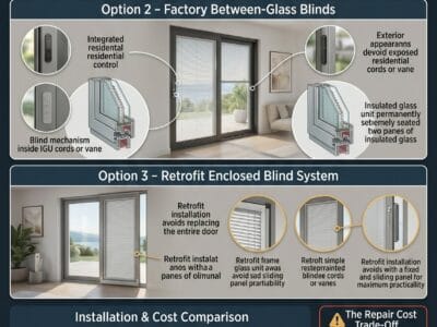 Can You Put Blinds Inside a Sliding Glass Door
