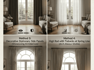 Can You Put Curtains on an Arched Window