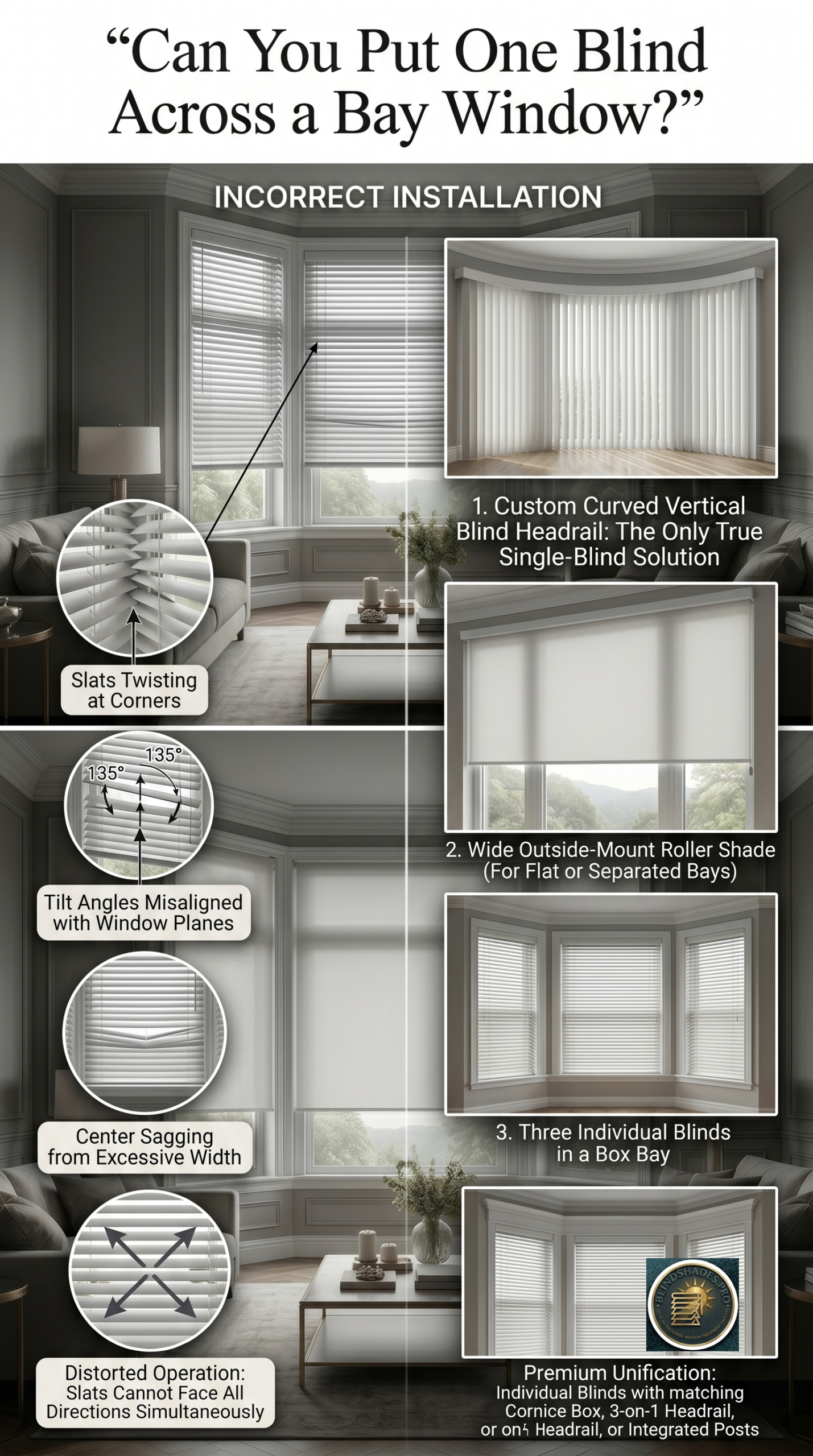 Can You Put One Blind Across a Bay Window