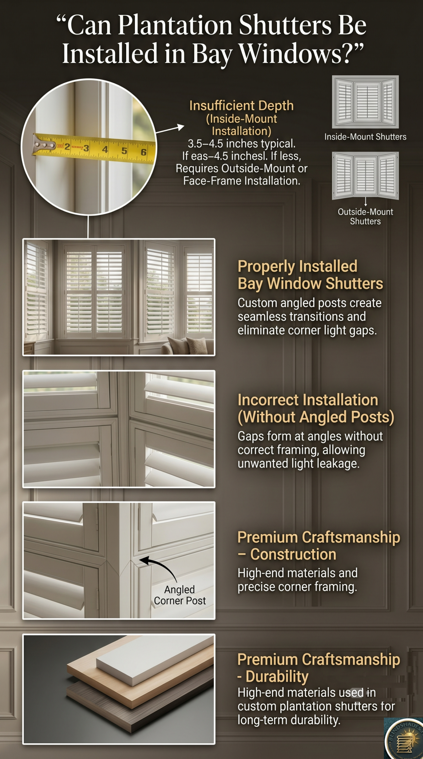 Can You Put Plantation Shutters in a Bay Window