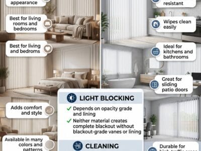 Fabric vs PVC Vertical Blinds: Which Should You Choose?