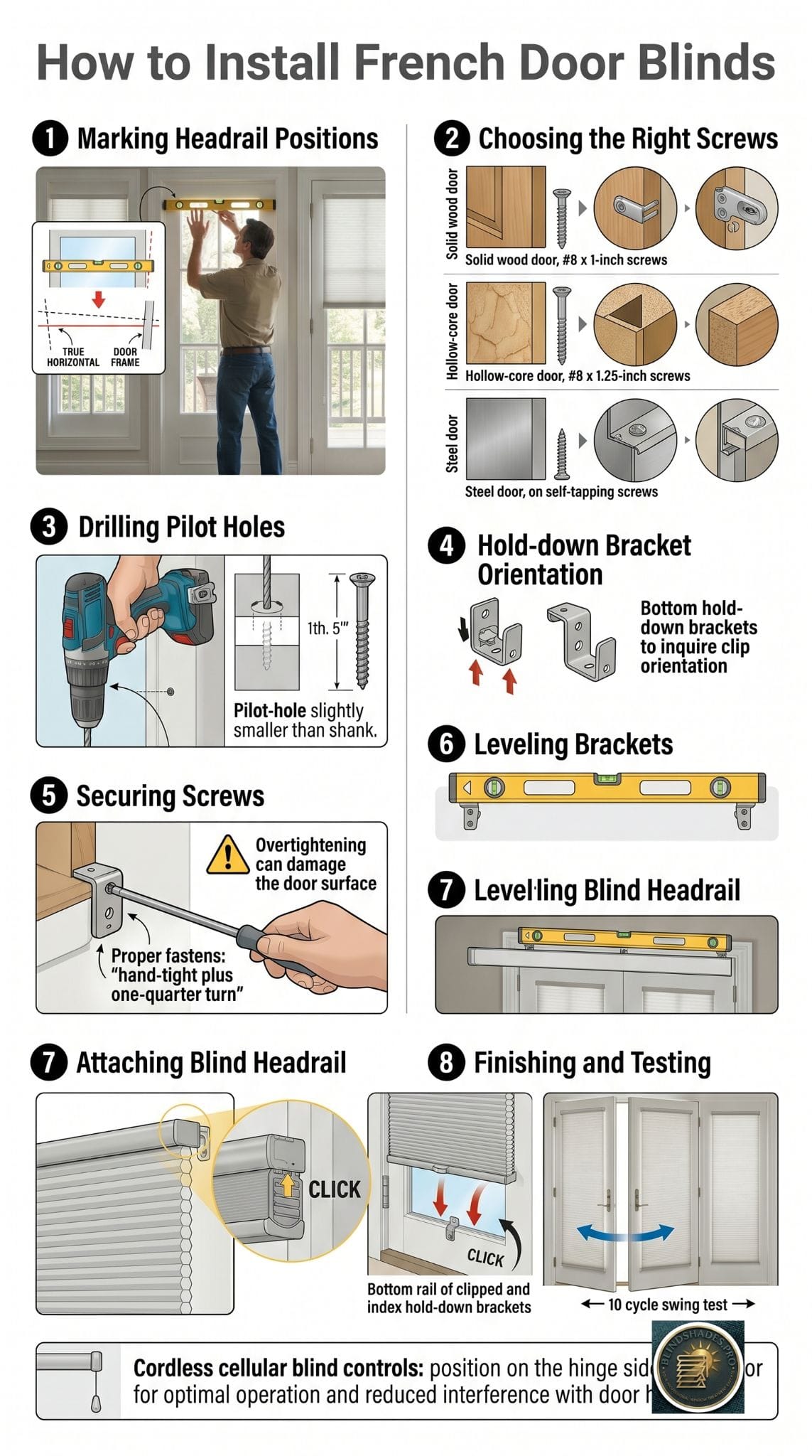 How Do You Install Blinds on French Doors