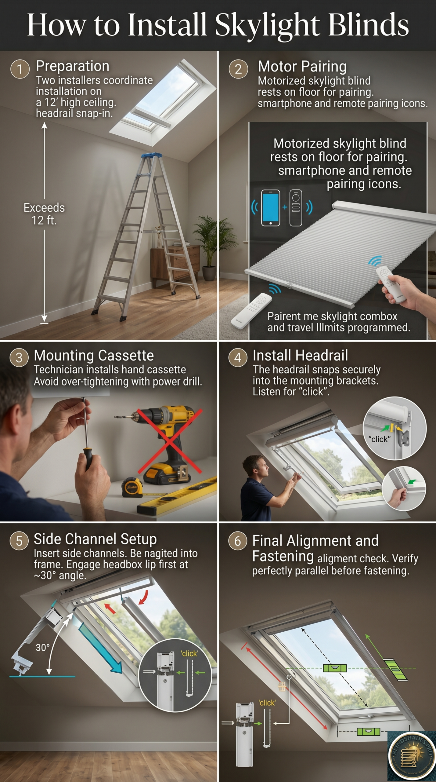 How Do You Install Skylight Blinds
