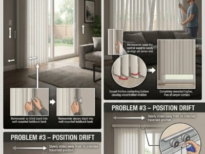 How Do You Keep Sliding Glass Door Blinds From Sliding