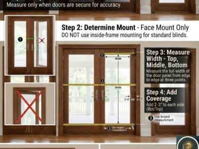 How Do You Measure French Doors for Blinds