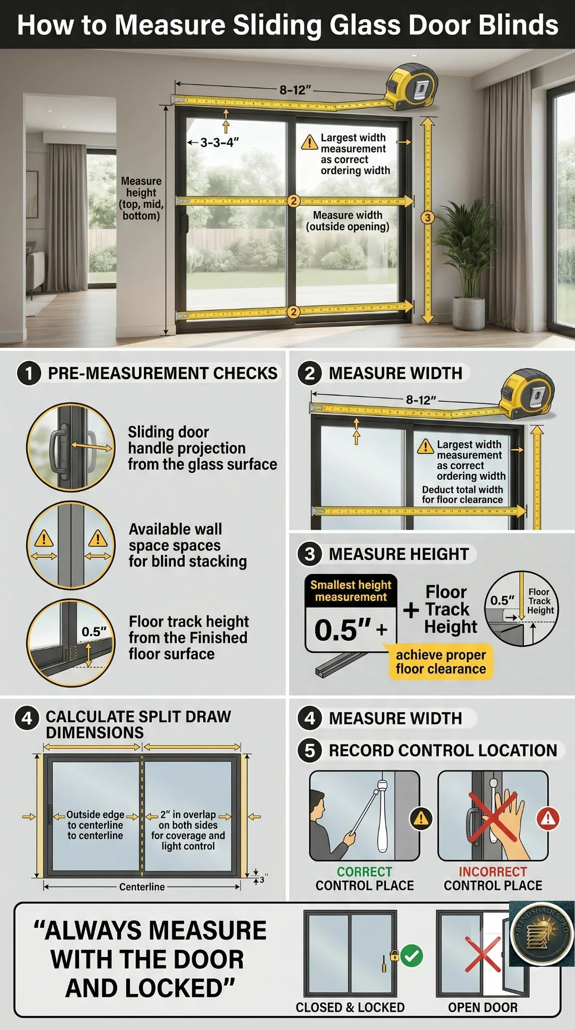 How Do You Measure Sliding Glass Door Blinds