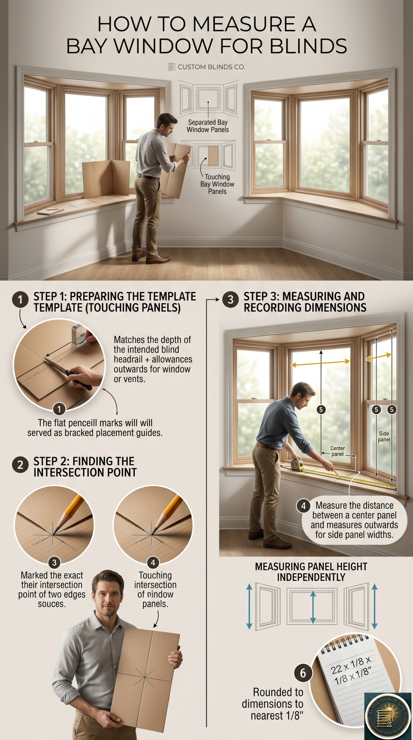 How Do You Measure a Bay Window for Blinds