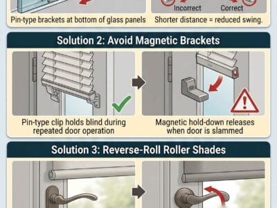 How Do You Stop French Door Blinds From Swinging