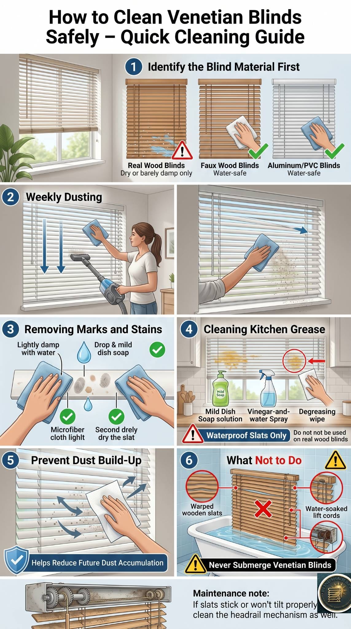 How to Clean Venetian Blinds: The Fast, Safe Way