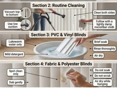 How to Clean Vertical Blinds Without Damaging Them.