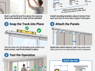 How to Install Panel Track Blinds
