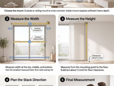 How to Measure for Panel Track Blinds