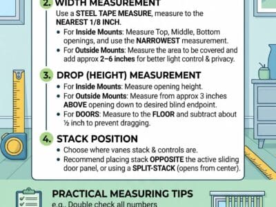 How to Measure for Vertical Blinds for Windows and Sliding Doors.