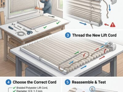 How to Restring Pleated Blinds