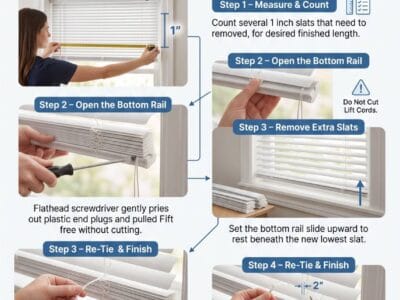 How to Shorten Mini Blinds the Right Way