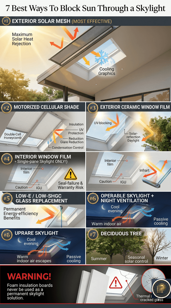 How Do You Block Sun Through a Skylight