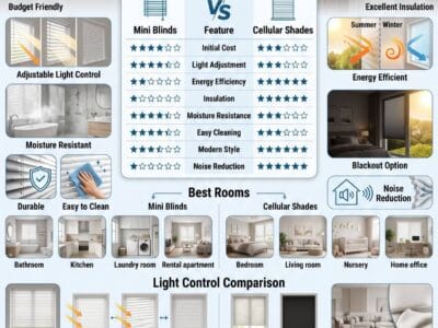 Mini Blinds vs Cellular Shades