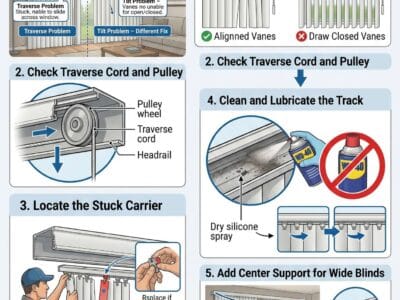 Vertical Blinds Won’t Open or Close? Here’s How to Fix It
