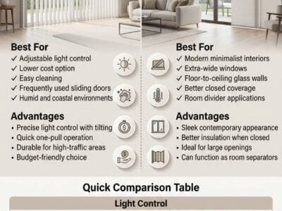 Vertical Blinds vs Panel Track Blinds: Which Is Better