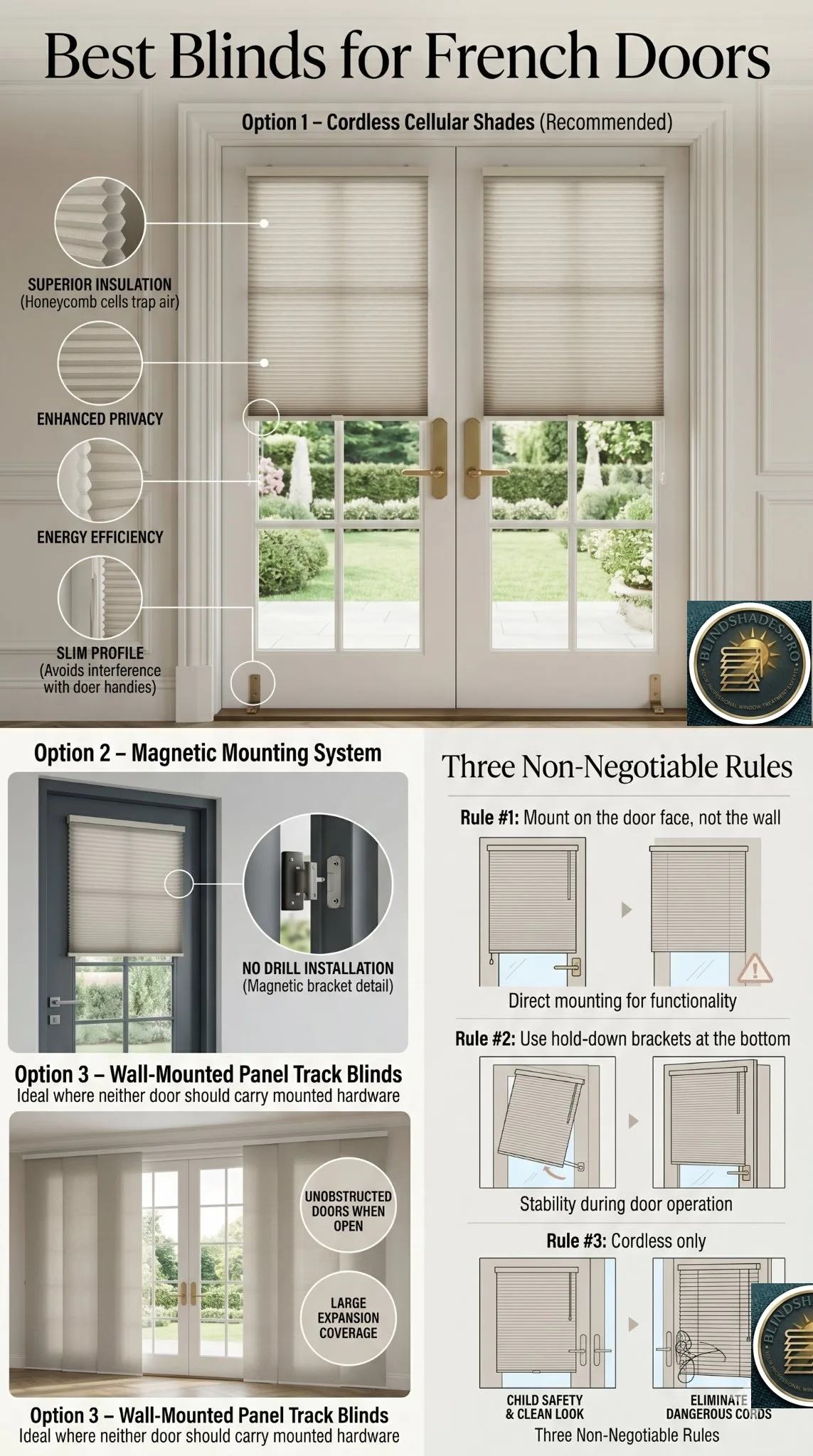 What Are the Best Blinds for French Doors